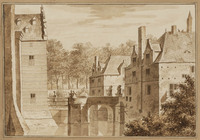 T 023b
<br/>
Het kasteel te Buren
<br/>
<em>Haen, Abraham de (II) (1707-1748)</em>
